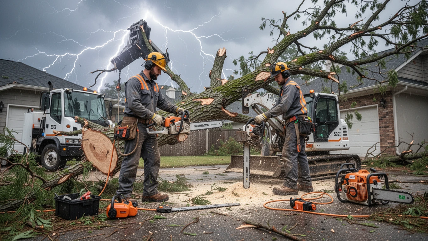 Storm Damage Tree Cleanup